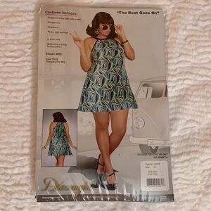 Dreamgirl The Beat Goes On 60s Plus Costume Sz large